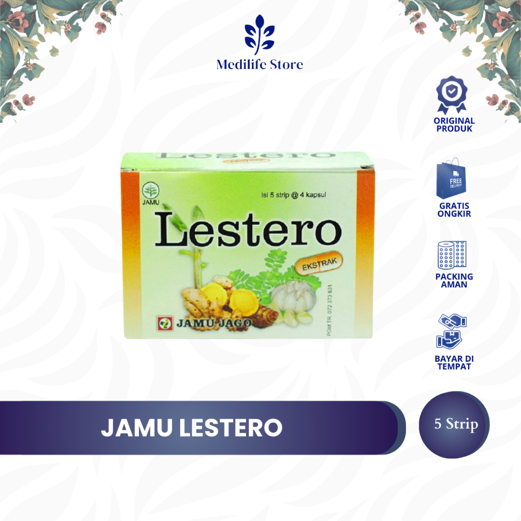 LESTERO KAPSUL HERBAL | HERBAL KOLESTEROL | KAPSUL HERBAL KESEHATAN | ORIGINAL | READY STOK | BISA C
