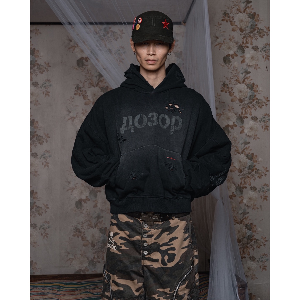 YRNX – Patrol Distressed Hoodie