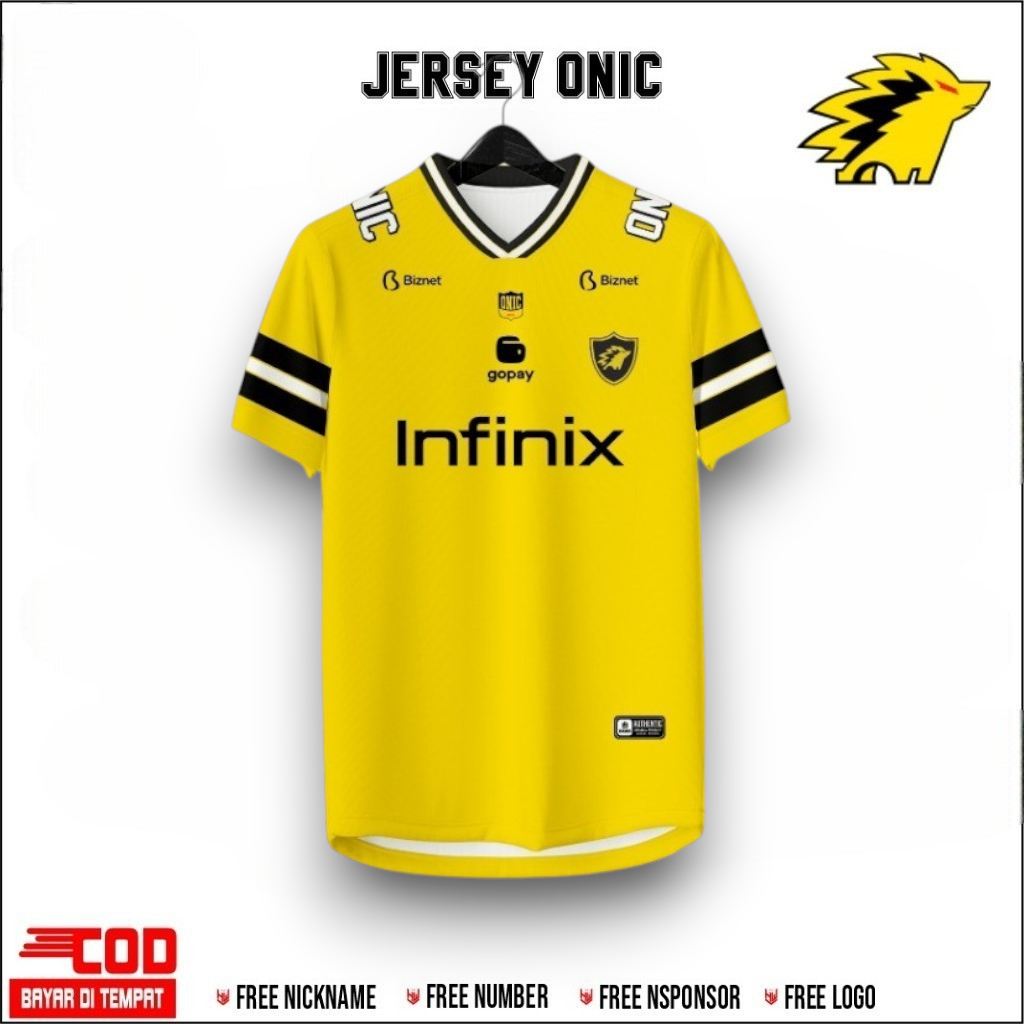 jersey onic esports 2026 / baju onic  jersey Free Custom Bahan Dryfit Fullprinting