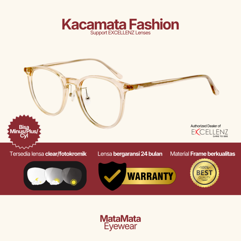 MataMata Frame Kacamata SILAU Kacamata Stylish Pria & Wanita, Ringan & Elegan Retro Branded