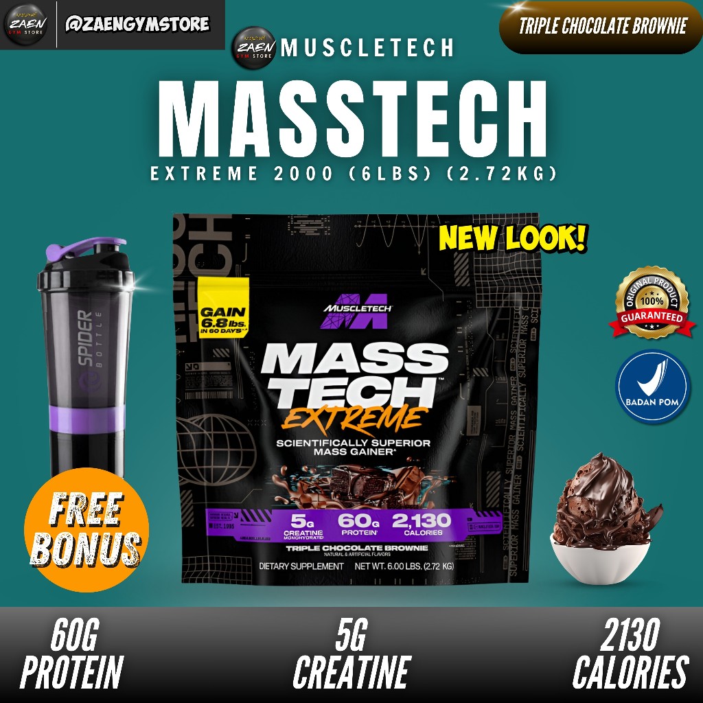 Muscletech Masstech Extreme 2000 6 Lbs Mass Gainer