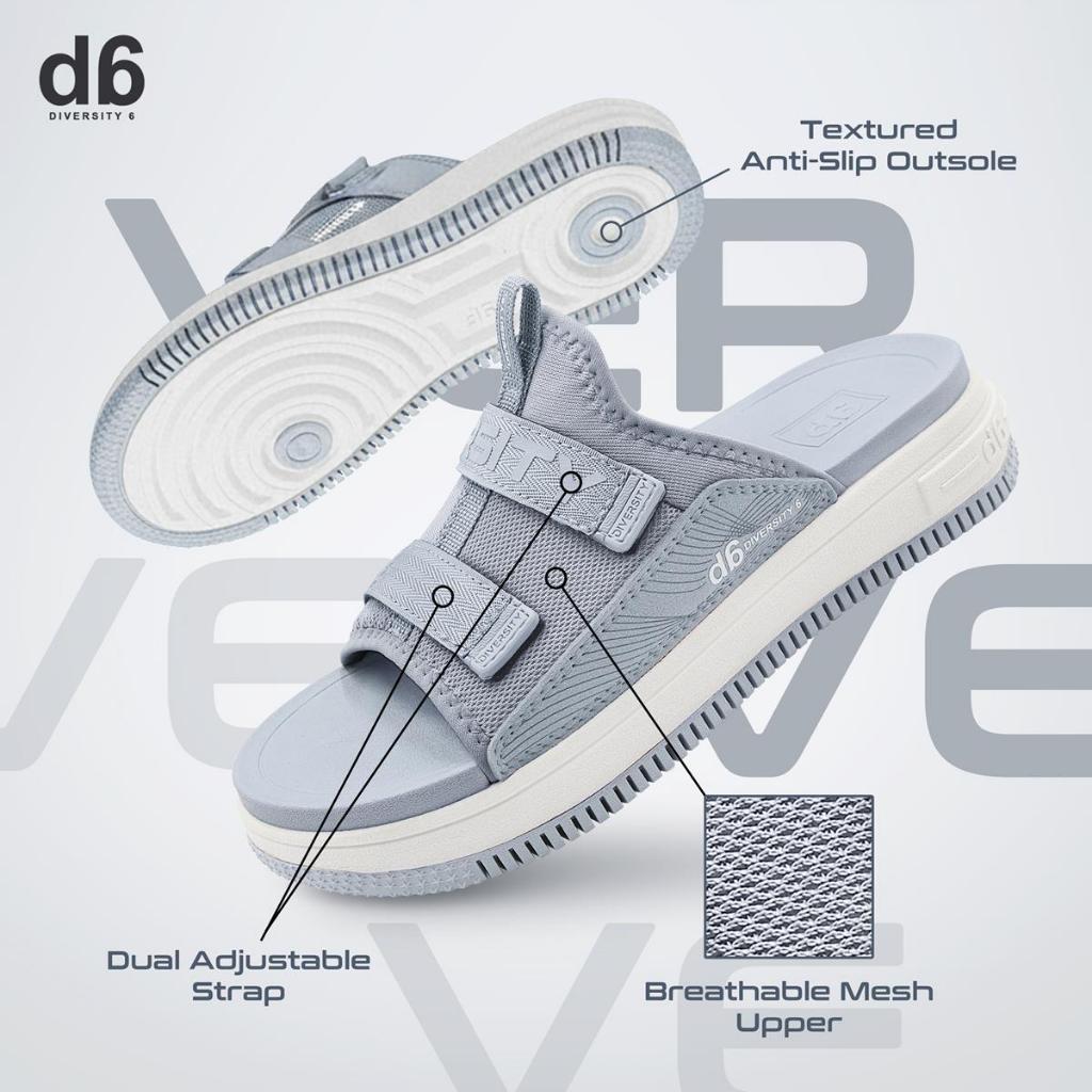 Gold Pigeon d6 Series by Gold Pigeon VERVE Slide Sandal Stylish untuk Wanita & Remaja D723W