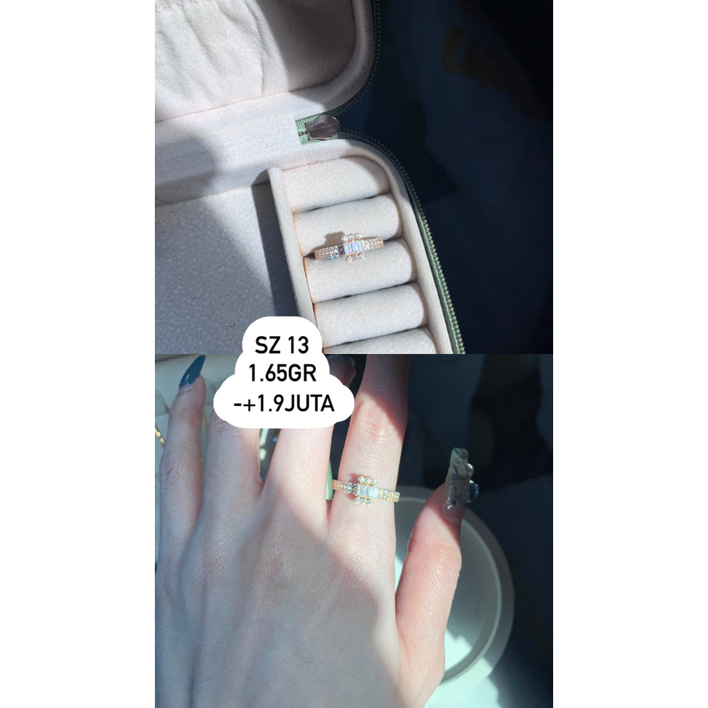 Cincin Glam Baguette ring