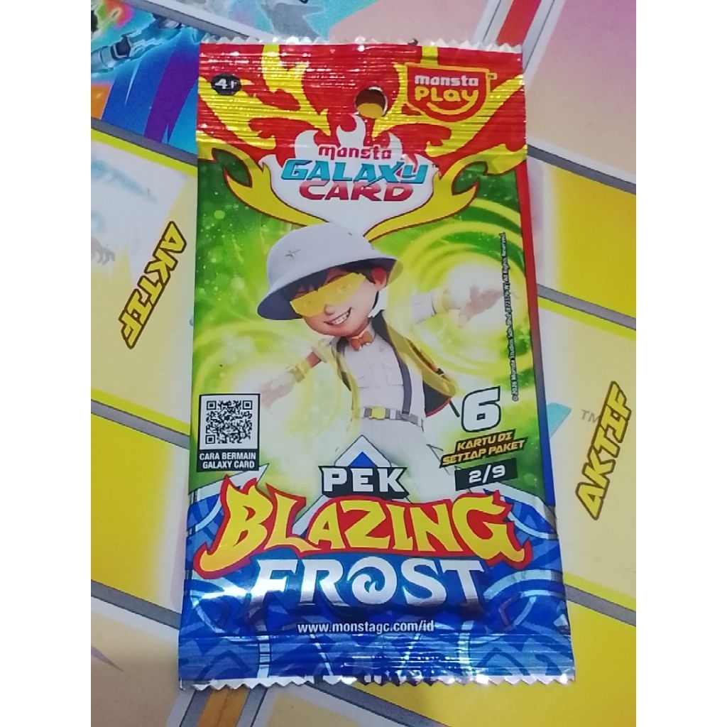 Monsta Galaxy Card Pek Blazing Frost 2/9 Boboiboy Solar Indonesia