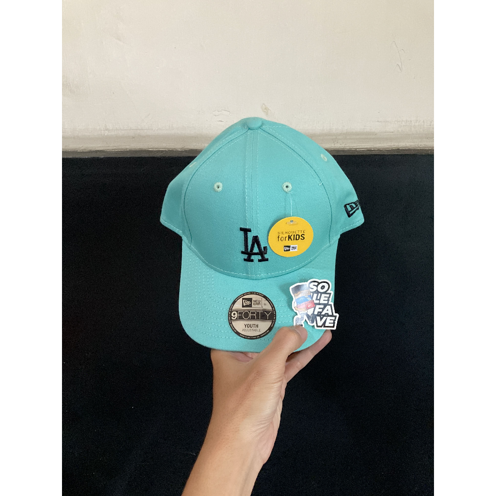 TOPI ANAK NEW ERA 940K STRAPBACK X MLB LA DODGERS COLLOR ERA Arctic Teal ORIGINAL NO BOX