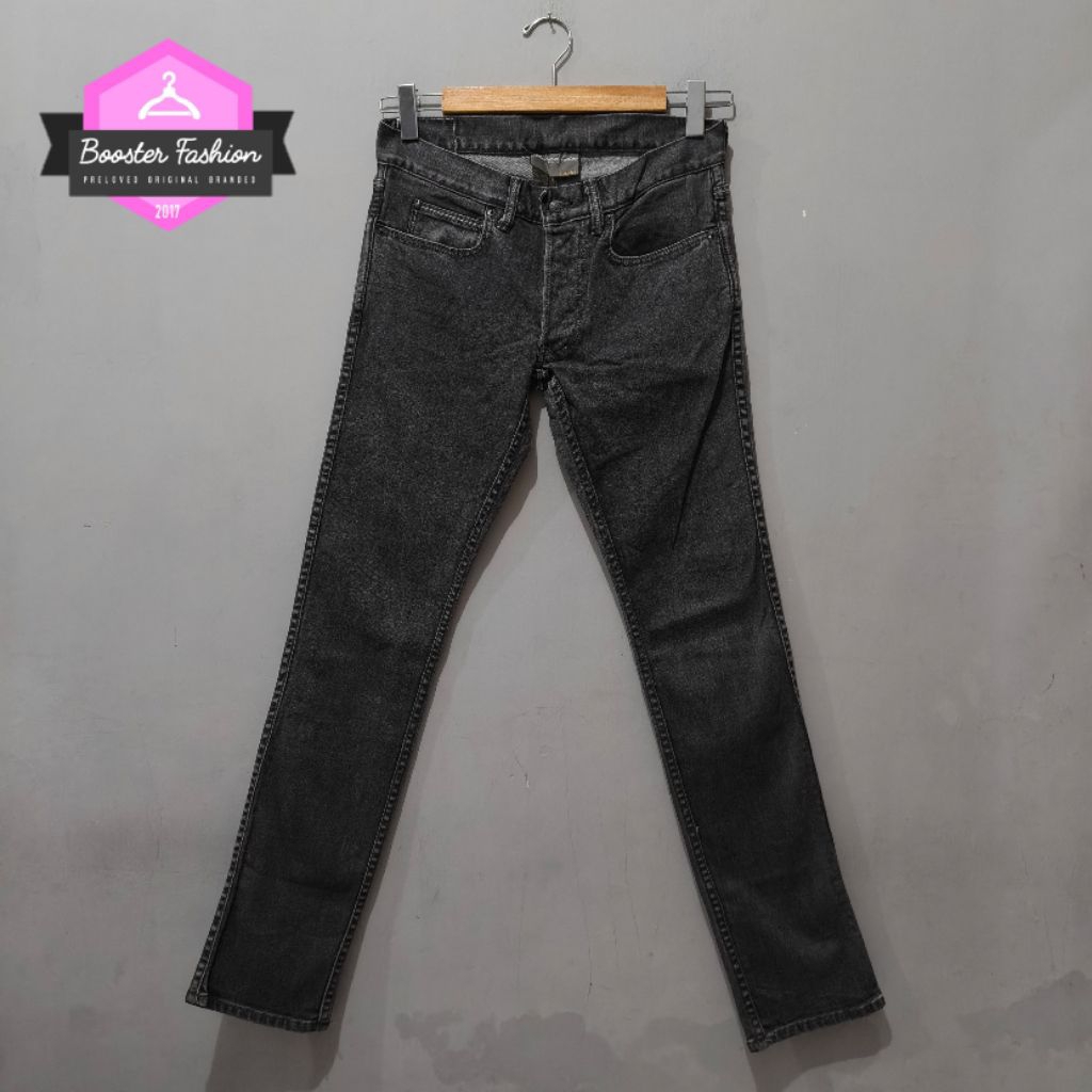 JEANS BEAMS SLIM GREY WASH ORI SIZE 28-29 (MADE IN JAPAN)