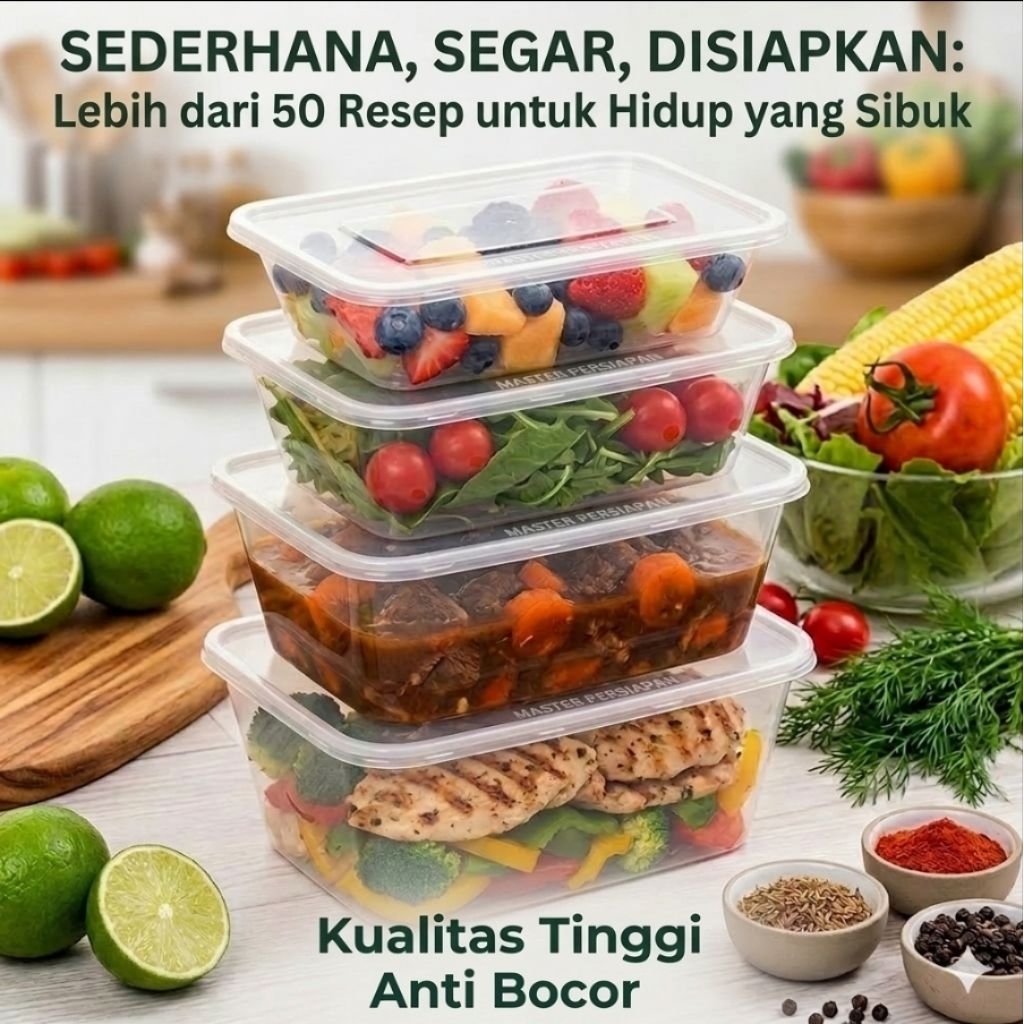 THINWALL RECTANGLE Plastik Wadah Kotak / kotak tempat makan makanan / box plastic food / mika bening