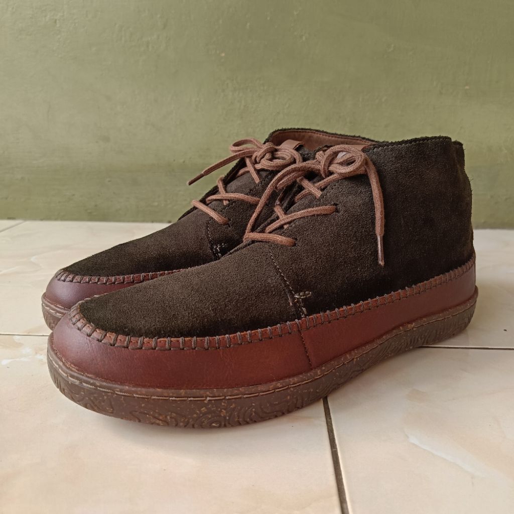 SEPATU CLARKS HODSON DESSERT BOOTS HIJAU OLIVE BOOTS MID LEATHER CLARKS KULIT