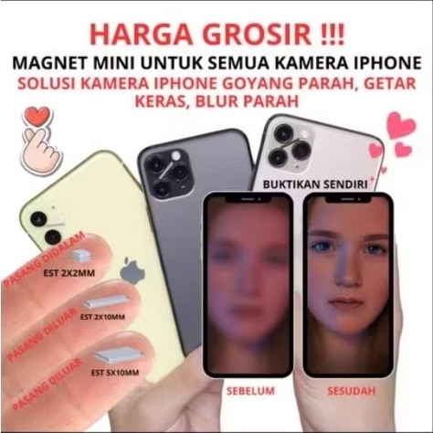 magnet kamera iphone getar parah, kamera goyang parah