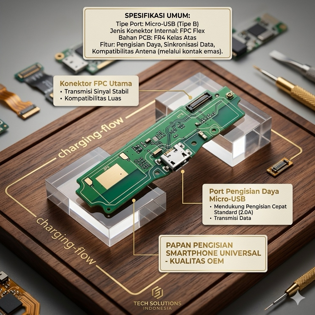 FLEXIBLE CHARGER / KONEKTOR CHARGER REDMI 5A ORIGINAL