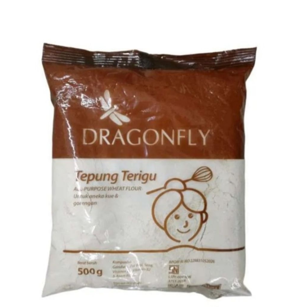 500 GRAM TEPUNG TERIGU DRAGONFLY
