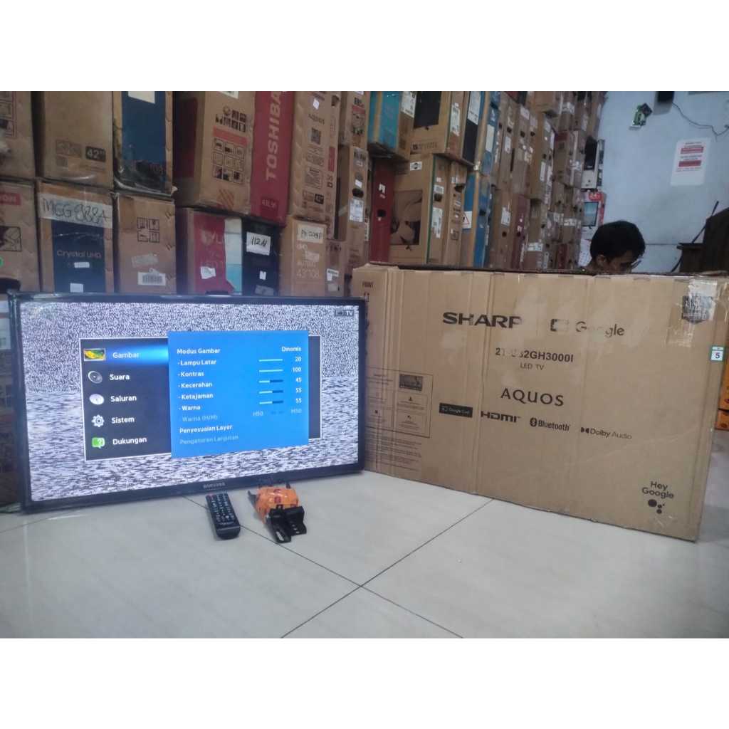 analog tv led samsung 32 INC KONDISI BEKAS MASIH SEGEL SIAP PAKAI (7269r)