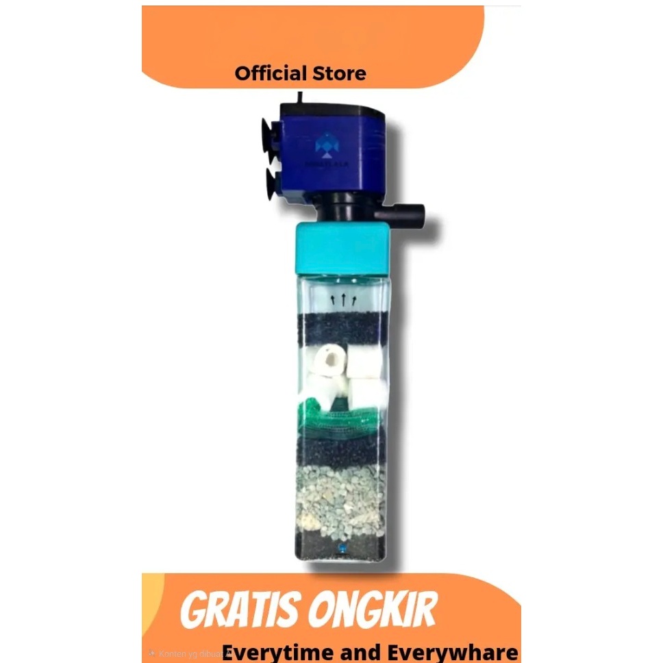 Filter Aquarium Pompa Celup Ph 1200 Filter Susun Aquarium Aquascape - F1200 mesinnly