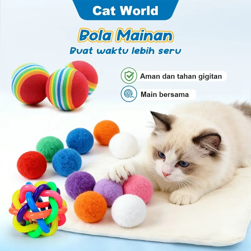 Bola kucing Bola mainan kucing Bola mainan anjing Bola Lonceng Bola mainan kucing bunyi