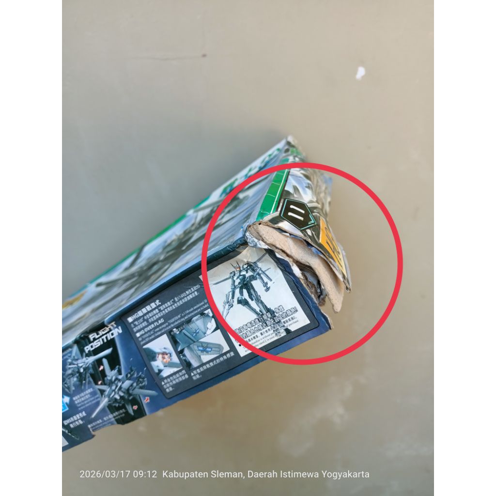 mainan robot rakit susun gundam over flag 1/144 kemasan sesuai foto