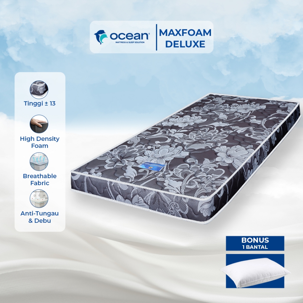 OCEAN SPRINGBED - KASUR / KASUR LANTAI / TILAM / KASUR BUSA MAXFOAM DELUXE BY OCEAN