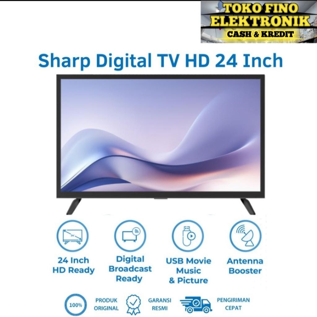 LED SHARP 24in 32in DIGITAL TV 2T-C24HD1500 / 2T-C32HD1500