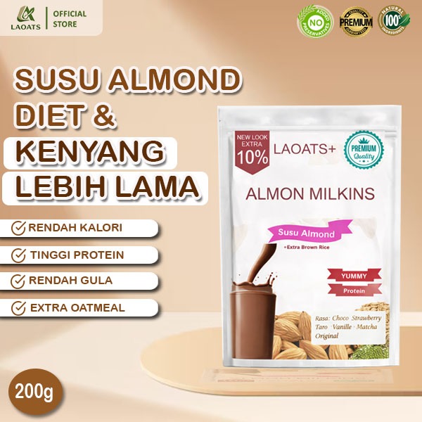 Susu Almon Minuman Diet Sehat Laoats