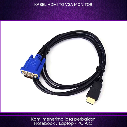 Kabel HDMI to VGA Male Monitor