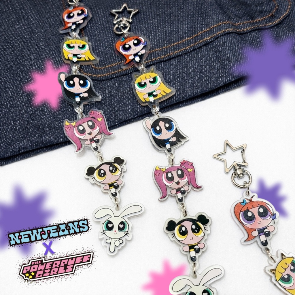 Keyring NewJeans x Powerpuff Girls