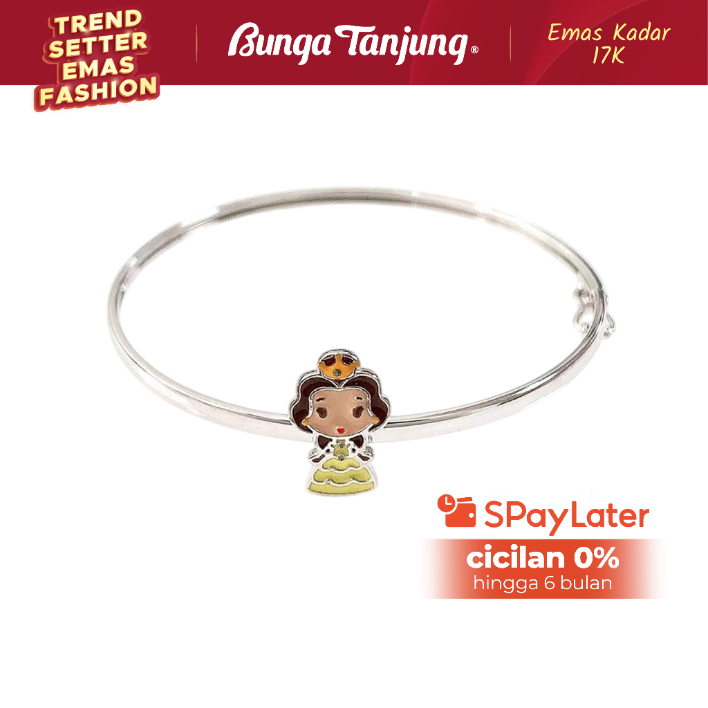 GELANG KIDS ANAK BANGLE BELLE - EMAS 17K - BUNGA TANJUNG GOLD