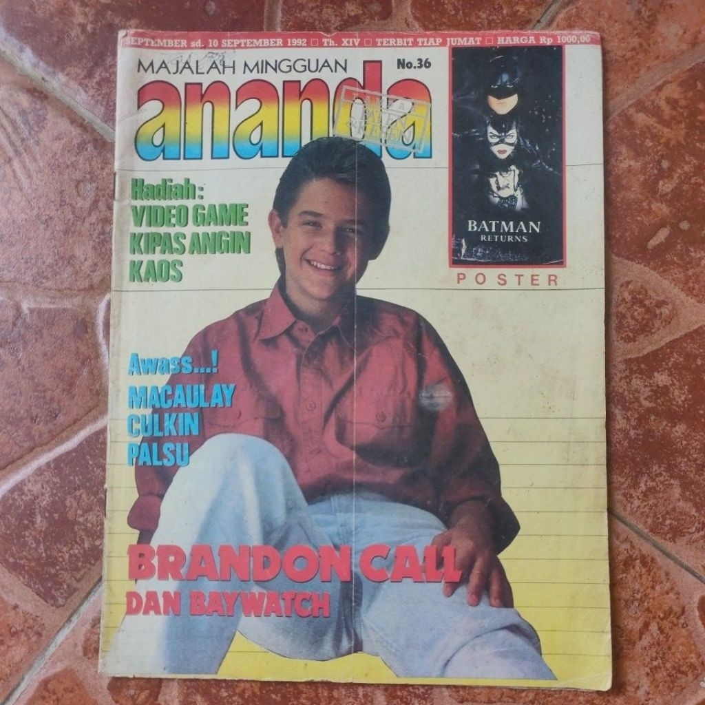 MAJALAH MINGGUAN ANAK- - ANAK " ANANDA " KELUARAN 10 SEPTEMBER 1992