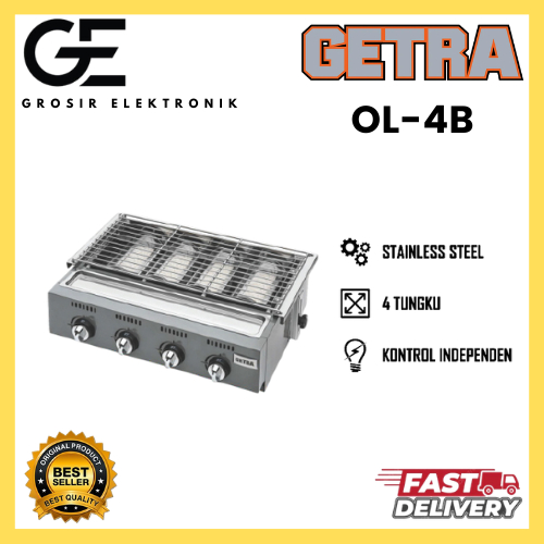 GETRA Griller Roaster OL-4B Pemanggang Serbaguna BBQ / OL 4B 4 Burner / OL 6B 6 Burner