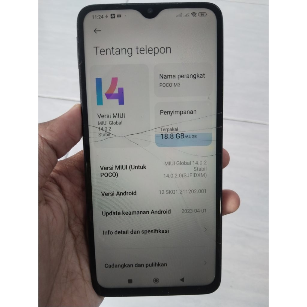 mesin poco m3 4/64 wifi only
