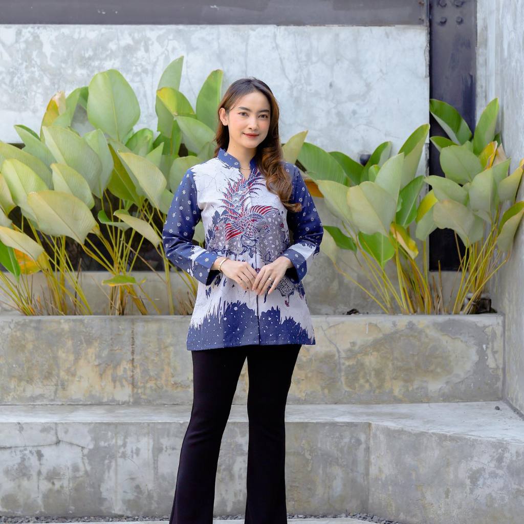 Benang Raja Atasan Primis Lapis Trikot Cendrawasih Biru