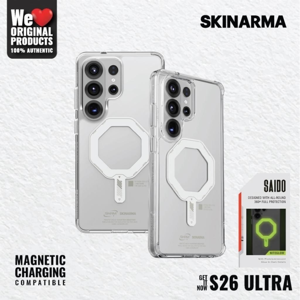 Casing For Samsung Galaxy S26 Ultra Skinarma Saido Magsafe Case Compatible - 100% Original