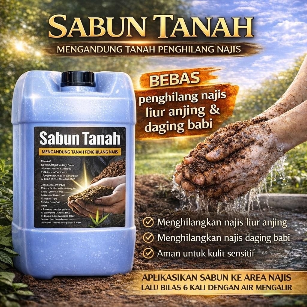 ST 20 LITER - SABUN TANAH CAIR SABUN PENCUCI Sabun Charcoal Sabun Anti Najis Sabun Penghilang Najis 