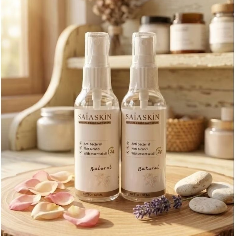Saia skin deodorant tawas spray "Natural" 60ml
