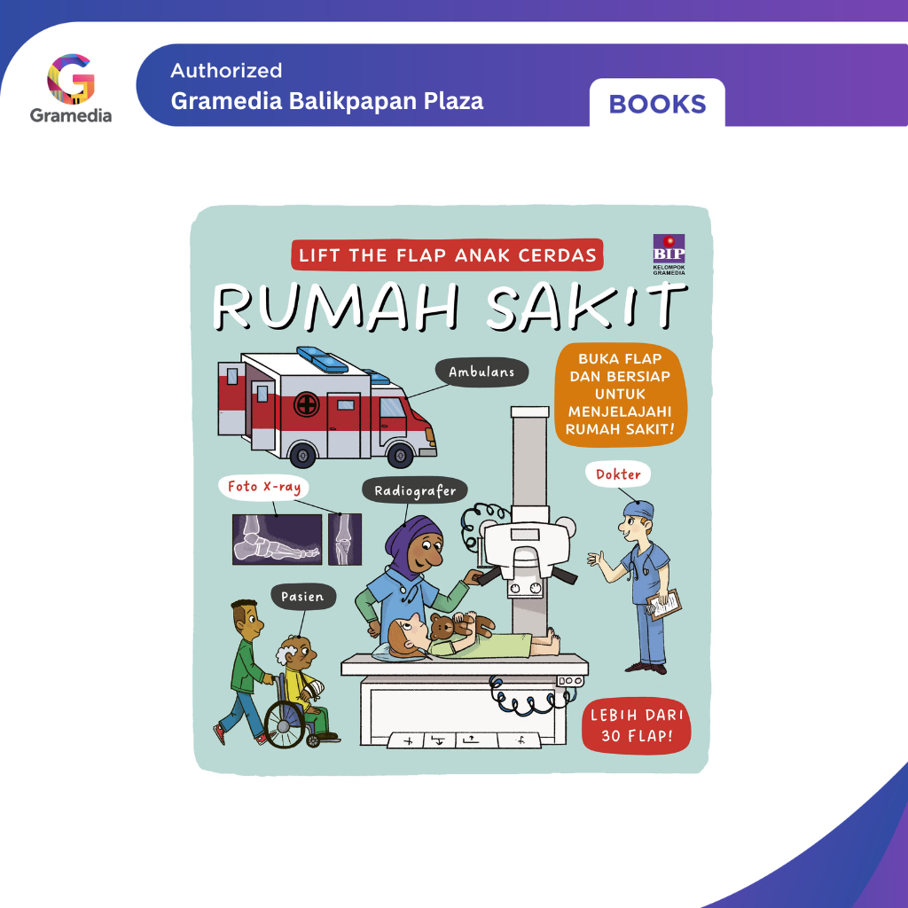 Gramedia Balikpapan Plaza - Lift The Flap Anak Cerdas: Rumah Sakit(Templar Publishing)
