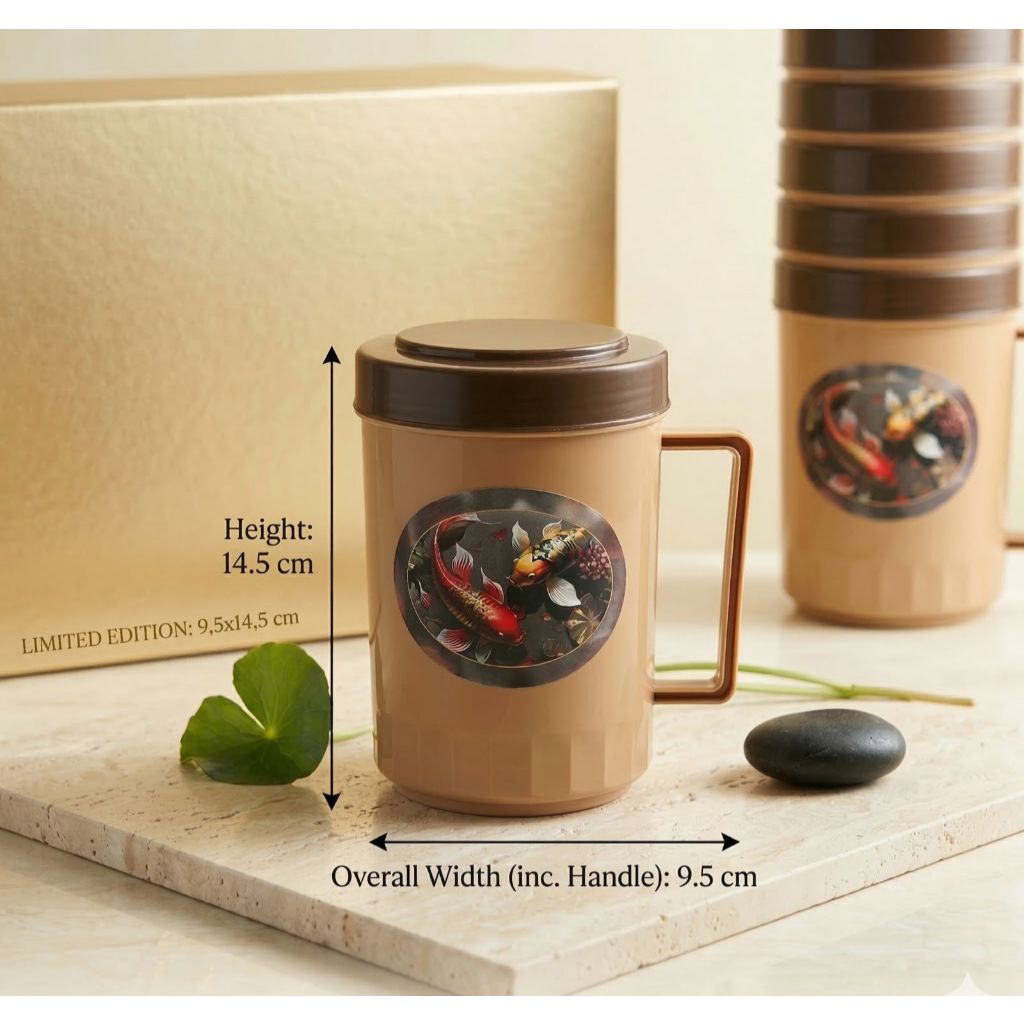 MUG GELAS TUTUP CHOCO /Gelas Plastik Jumbo Mug+Tutup / Cangkir Plastik gagang tutup/ MUG SINCHAN CAP