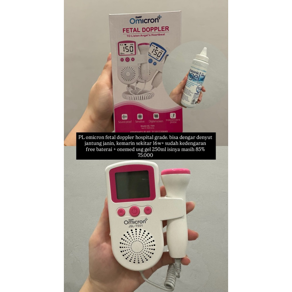 Pre-Loved like new Taff Omicron Fetal Doppler Hospital Grade - Alat deteksi denyut jantung janin bay