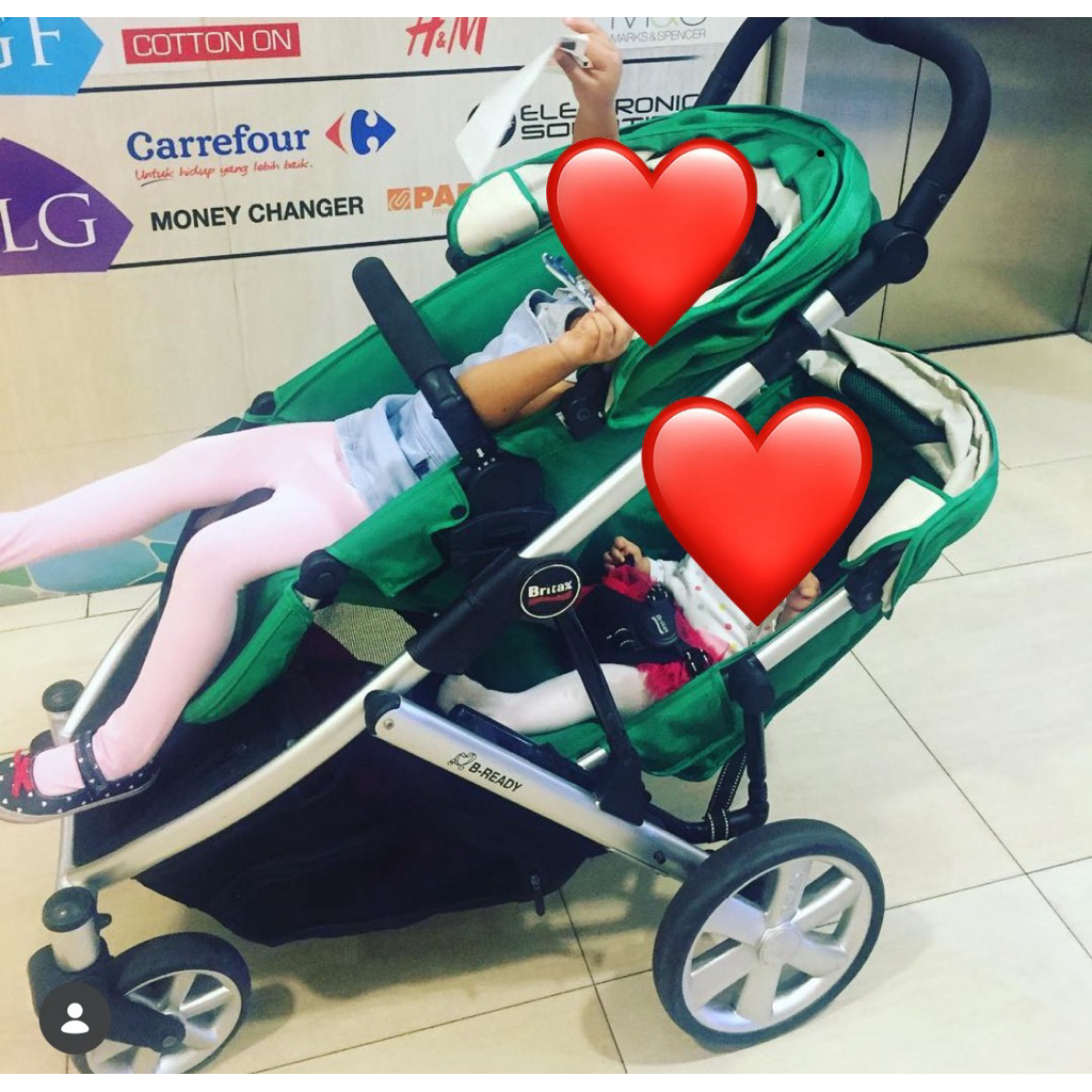 preloved stroller kembar/ adik kakak