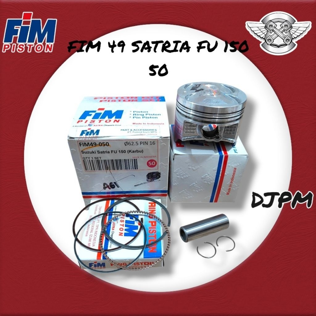 Piston Ring Seher Set Kit FIM 49 Suzuki Satria Fu 150 Os Oversize 50 150 Pin 16