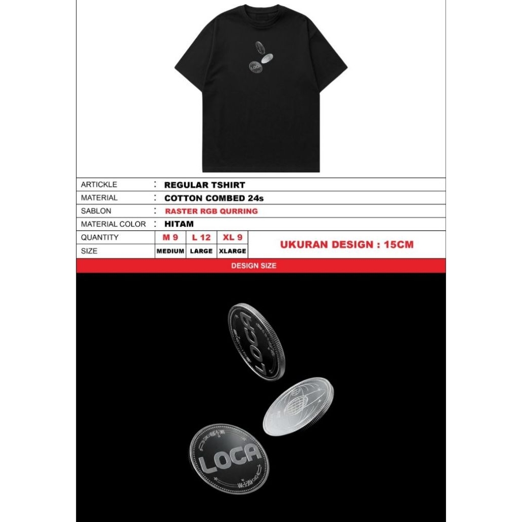 Kaos Distro pola Boxy cut