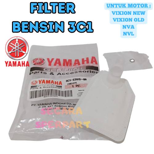 FILTER SARINGAN BENSIN KODE 3C1 YAMAHA MOTOR VIXION OLD/NEW NVA NVL PRODUK BERKUALITAS ASLI 100% ORI
