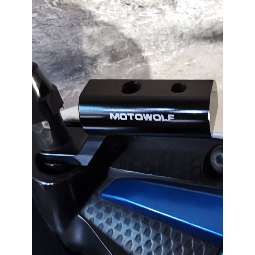 Motowolf Holder Gub P30 Breket Lampu Tembak Bracket Spion (Second)