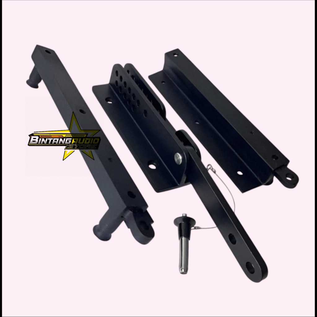 Bracket Gantung LINE ARRAY 3x1 Model Import Ukuran Box Speaker 10'' 3 WAY / Breket 10 inch 3in1 Berk