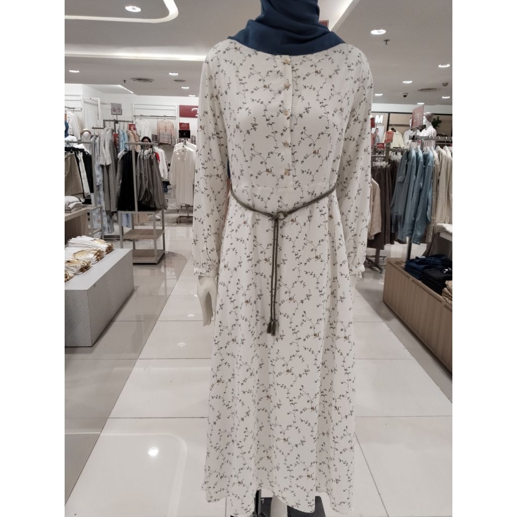 gamis wanita c2 motif bunga