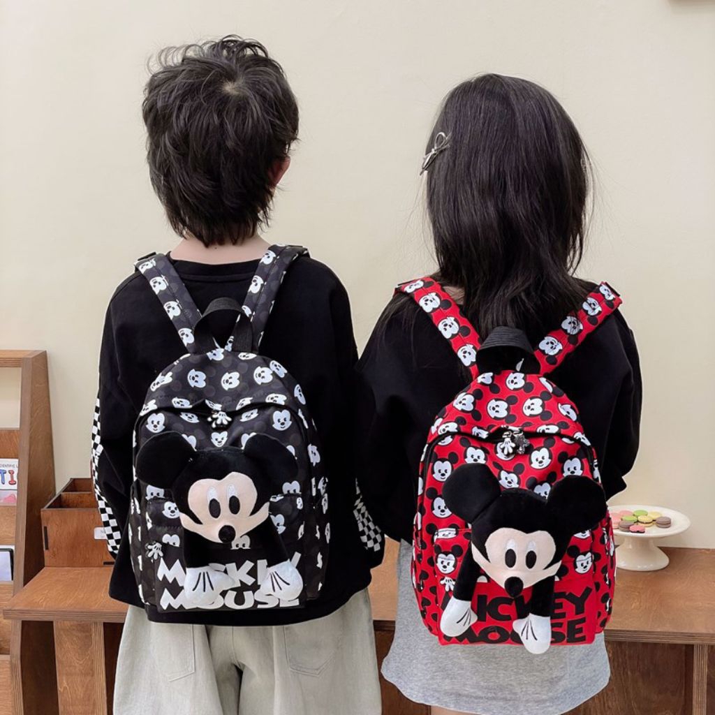 Tas Ransel Boneka Mickey Mouse Tas Gendong Backpack Mickey Mouse