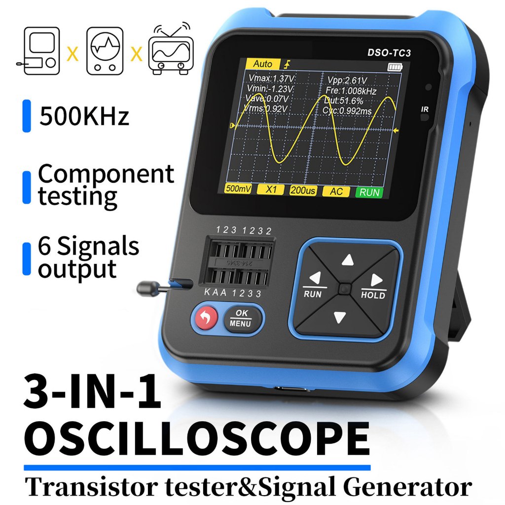 FNIRSI DSO-TC3 3-in-1 Digital Oscilloscope Tester