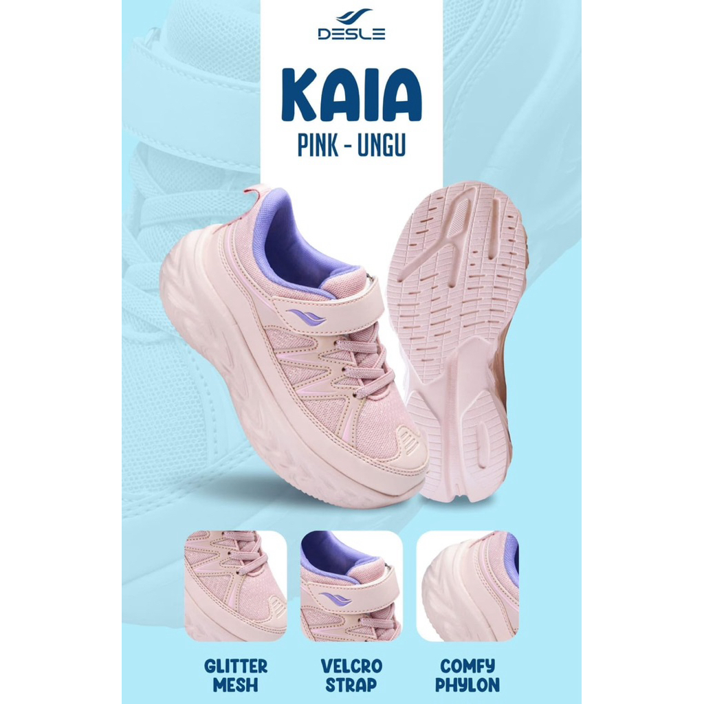 DESLE KAIA KIDS SEPATU DESLE KAIA KIDS - Sepatu sneakers casual anak perempuan/ sepatu sekolah anak 