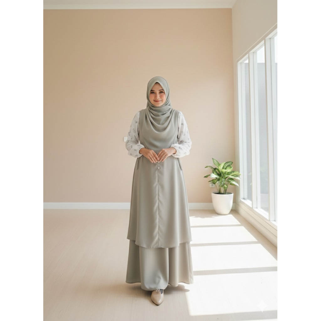 PREORDER ONE SET LAILA GAMIS BUTIK MURAH BY SIMPLY OF AEGEA OFFICIAL (SAE)