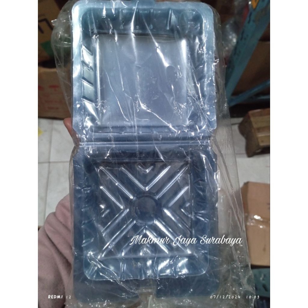 (50 pcs) Mika HS Hamburger Square/Mika Kotak 11x11 cm/Mika HS 9.5x9.5x5.5 cm/Mika Bakpao Siomay Onde