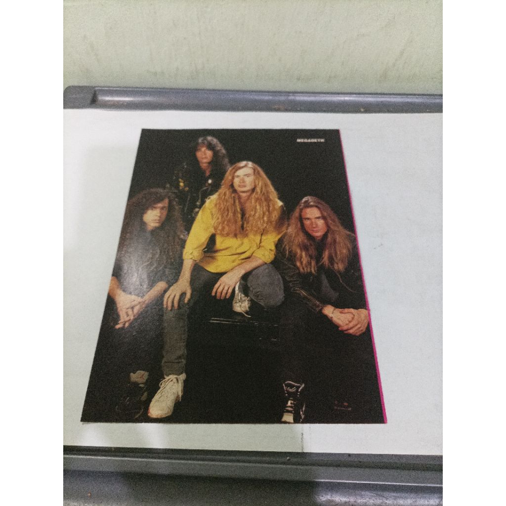 pin up poster A4(metal Edge February 1994) Megadeth, Cry of love, album Metallica, pariah, Firehouse