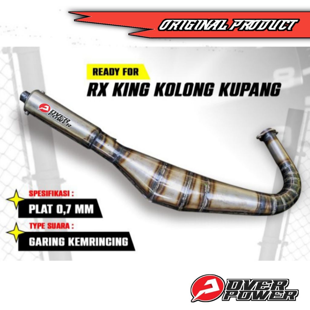 KNALPOT RX KING SPESIAL KOLONG KUPANG TELO SPEK BLAYER PLAT KARAT ORIGINAL OVER POWER BUKAN ABRT