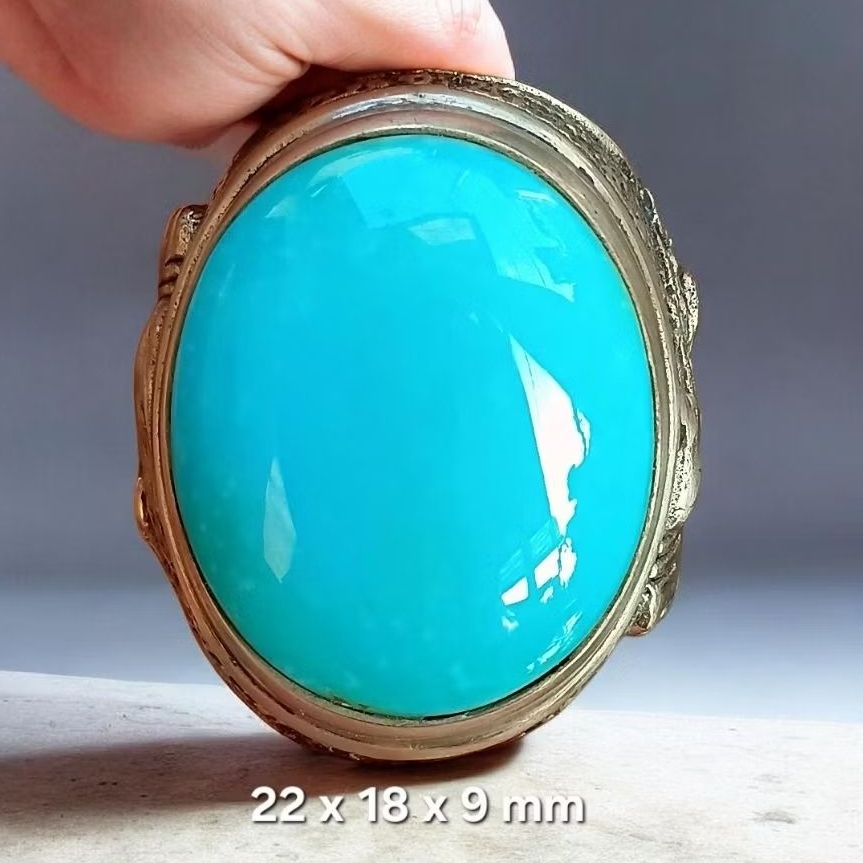 NATURAL PIRUS BIRU PERSIA BIRU POLOS NAISYABURI